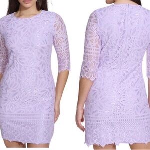 Kensie Lace Sheath Dress